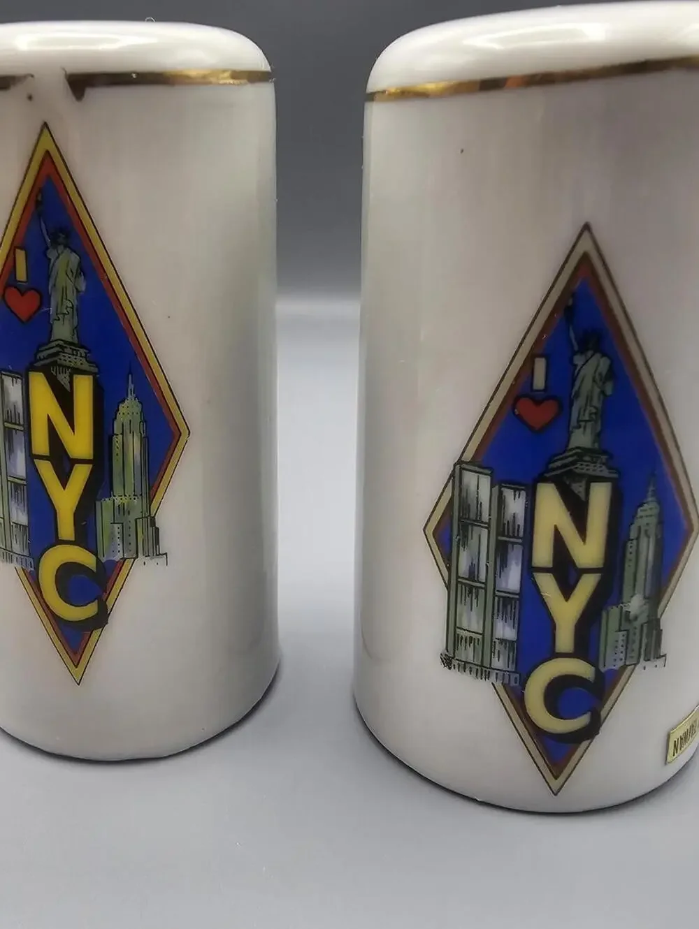 Vintage I Love NYC Ceramic Salt and Pepper Shakers